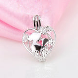 925 Silver Love Heart Pendant for Women