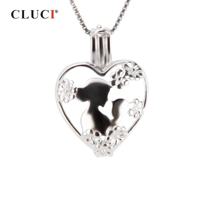 925 Silver Love Heart Pendant for Women
