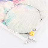 Real Silver 925 Mermaid Tail Pendant for Necklace