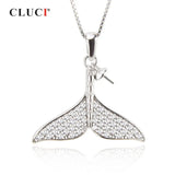 Real Silver 925 Mermaid Tail Pendant for Necklace