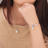 Silver Christmas Snowman Pendant For Necklace Bracelet Women Girls Kids