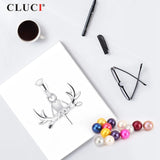 Real Silver 925 Pendant Christmas Women Charm for Necklace Jewelry Pendant