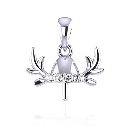 Real Silver 925 Pendant Christmas Women Charm for Necklace Jewelry Pendant