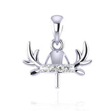Real Silver 925 Pendant Christmas Women Charm for Necklace Jewelry Pendant