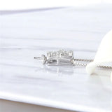 925 Silver Zircon Cross Pendant for Women Necklace