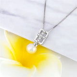 925 Silver Zircon Cross Pendant for Women Necklace