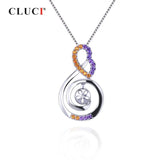 925 Silver Purple Zircon Charm Pendant SP323SB