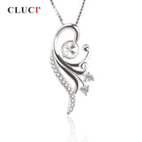 Romantic Phoenix Sterling Silver Pendant Necklace 925 Silver Zircon SP279SB