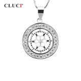 925 Silver Pearl Pendant Necklace Charm SP031SB
