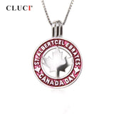 925 Silver Maple Leaf Cage Pendant for Pearl Necklace