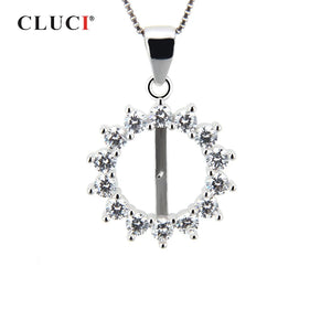 925 Silver Pearl Pendant Mounting Women Fine Jewelry