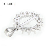 925 Silver Pearl Pendant Mounting Women Fine Jewelry