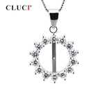 925 Silver Pearl Pendant Mounting Women Fine Jewelry