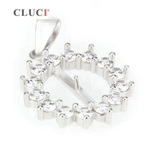 925 Silver Pearl Pendant Mounting Women Fine Jewelry