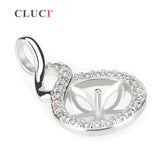 925 Sterling Silver Zircon Charms Pendant for Women