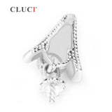 925 Silver Pearl Pendant Mounting Charm for Necklace SP115SB