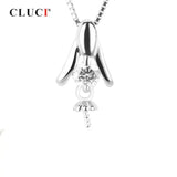 925 Silver Pearl Pendant Mounting Charm for Necklace SP115SB