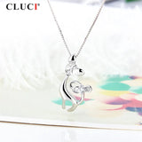Cat Pendant Zircon Gemstone Silver 925 Women Jewelry