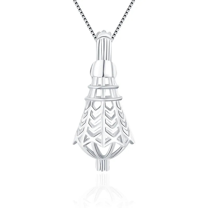 925 Silver Badminton Cage Pendant for Women SC133SB