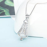 925 Silver Badminton Cage Pendant for Women SC133SB
