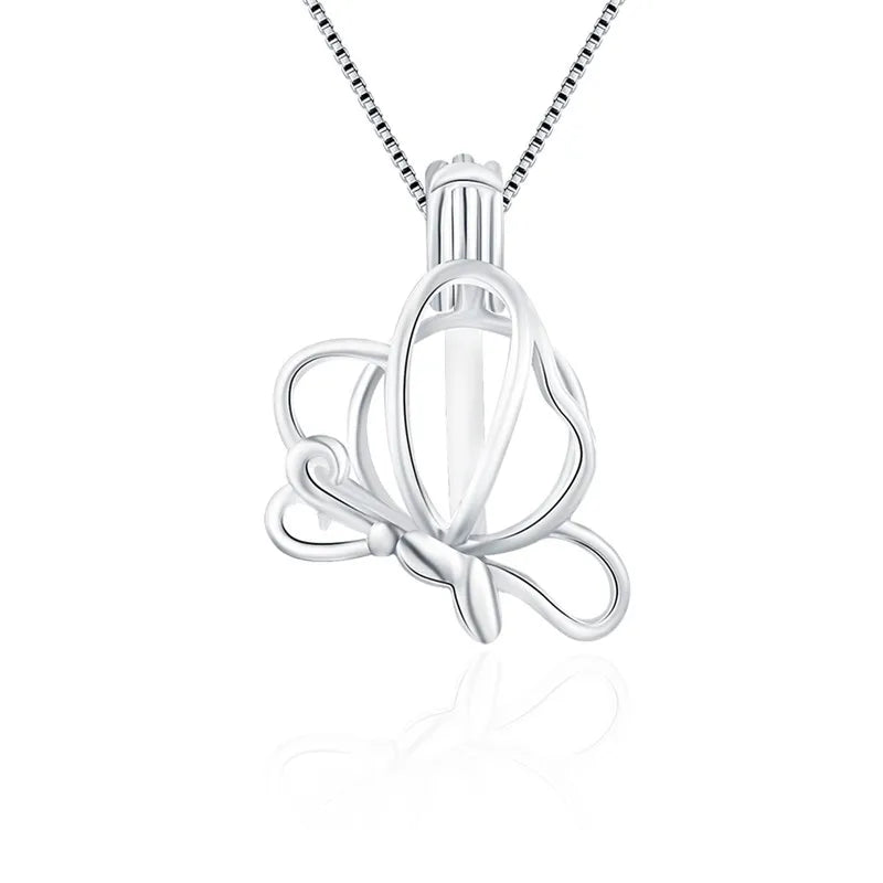 925 Silver Butterfly Charms Pendant Jewelry Gift for Girls SC036SB