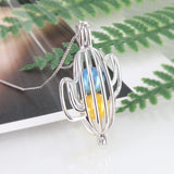 925 Sterling Silver Cactus Pearl Pendant Locket for Women Necklace Making
