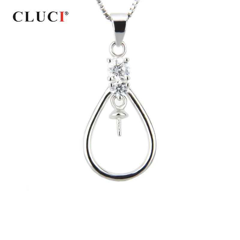 925 Silver Oval Pendant for Necklace Women Jewelry SP105SB