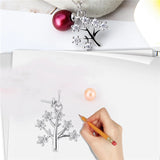 925 Silver Christmas Tree Charm Pendant Necklace with Zircon - SP370SB