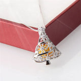 Sterling Silver Christmas Tree Pendant Holiday Gift Women Jewelry