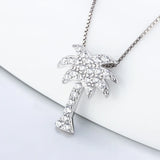 Classic Women Pendant Jewelry Zircon Coconut Tree Charms Pendant