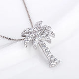 Classic Women Pendant Jewelry Zircon Coconut Tree Charms Pendant