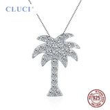 Classic Women Pendant Jewelry Zircon Coconut Tree Charms Pendant