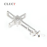 925 Silver Cross Pendant for Women with Zircon