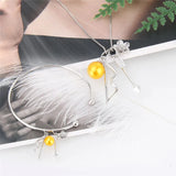 925 Silver Cupid's Bow & Arrow Pendant Necklace Valentine Gift Jewelry