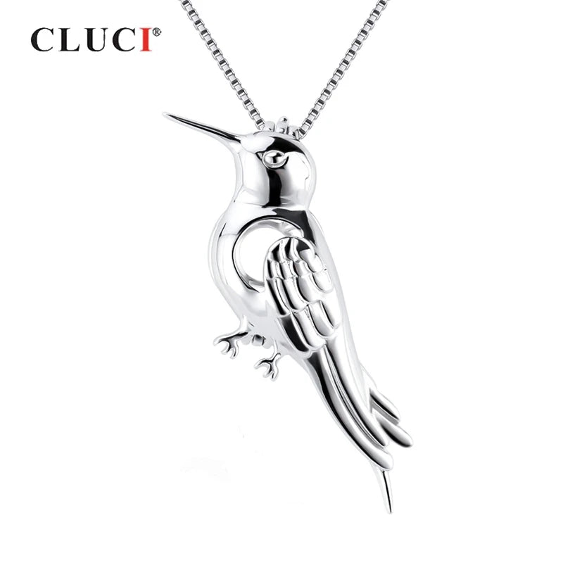 925 Sterling Silver Bird Charm Pendant Jewelry Gift for Women
