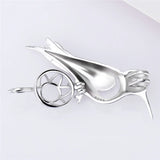 925 Sterling Silver Bird Charm Pendant Jewelry Gift for Women