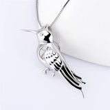 925 Sterling Silver Bird Charm Pendant Jewelry Gift for Women