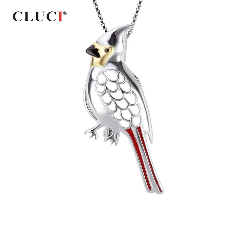 925 Sterling Silver Bird Charms Pendant for Necklace