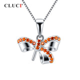 925 Silver Bow Pearl Pendant Mounting Jewelry SP417SB