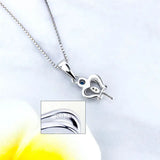 Sterling Silver Crown Pendant with Zircon Charms for Women