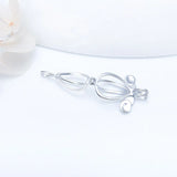 925 Silver Mouse Charms Pendant for Women Necklace SC049SB