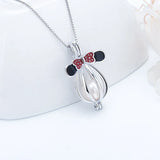 925 Silver Mouse Charms Pendant for Women Necklace SC049SB
