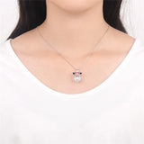 925 Silver Mouse Charms Pendant for Women Necklace SC049SB