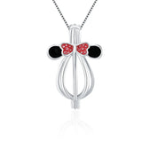925 Silver Mouse Charms Pendant for Women Necklace SC049SB