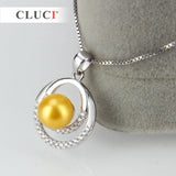 Double Round Pendant for Necklace Silver 925 Women Jewelry