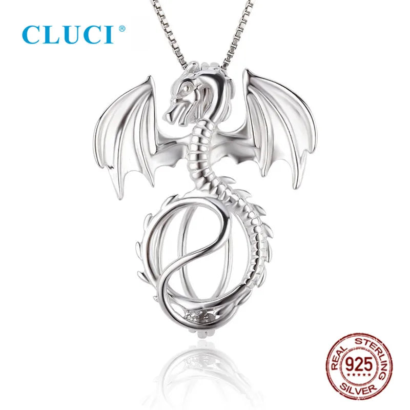 Dragon Charms Pendant Silver 925 Jewelry for Women
