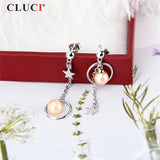 925 Silver Star Drop Earrings for Women SE107SB