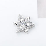 Sterling Silver Star Zircon Pendant for Women DP012SB