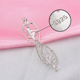 925 Sterling Silver Ballet Girl Cage Pendant