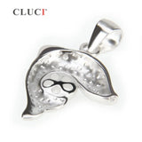 925 Sterling Silver Fish Pendant Necklace SP006SB